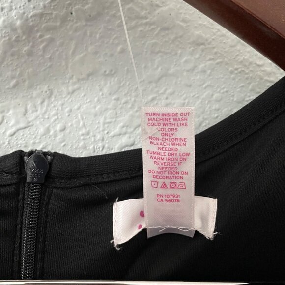 NWT Justice Black Sleeveless Sequin Dress Youth Girl's Size 16 Stretch Classic - Picture 6 of 9